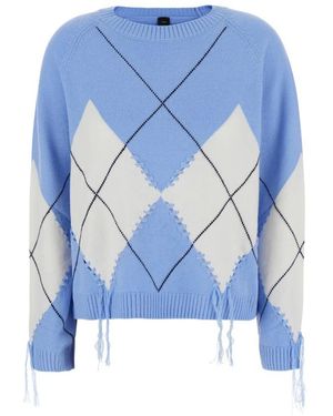 Pinko Round-Neck Knitwear - Blu