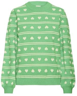 Ichi Round-Neck Knitwear - Verde