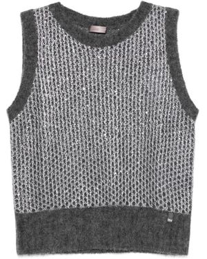 Herno Round-Neck Knitwear - Grijs