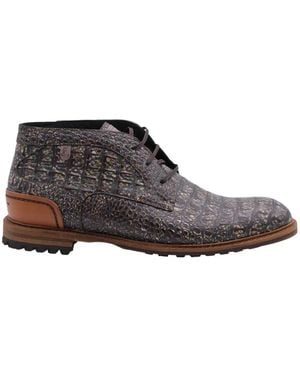 Floris Van Bommel Lace-Up Boots - Brown