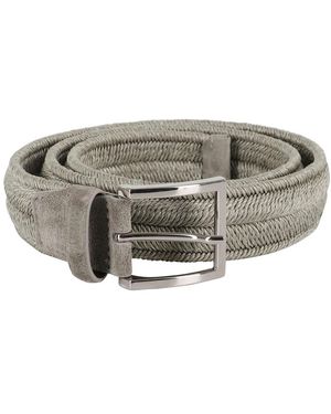 Orciani Accessoires ,Grijs ,Leer Rope Elast Belt