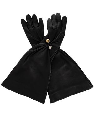 Lanvin Ondine Lederhandschuhe - Schwarz