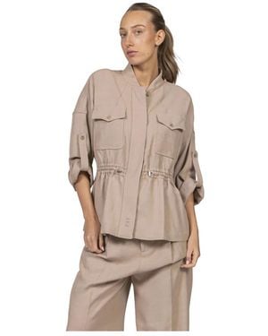 Fay Light Jackets - Natural