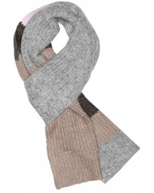 GUSTAV Accessoires ,Veelkleurig ,Wol Zachte Gebreide Sjaal - Grijs