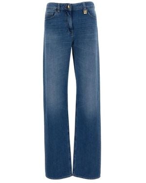 Elisabetta Franchi Wide Jeans - Blue
