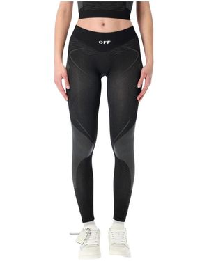 off white nike blue leggings