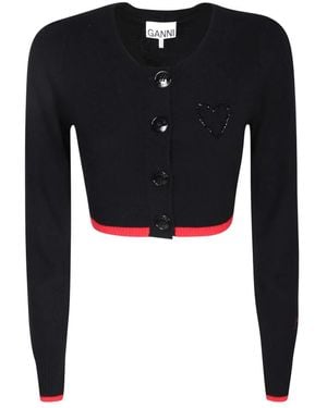 Ganni Cardigans - Black