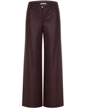 Patrizia Pepe Leather Trousers - Morado
