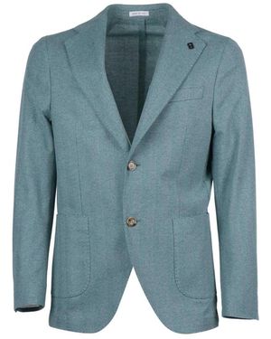 BRERAS Milano Jassen ,Groen ,Leer Giacca - Blauw