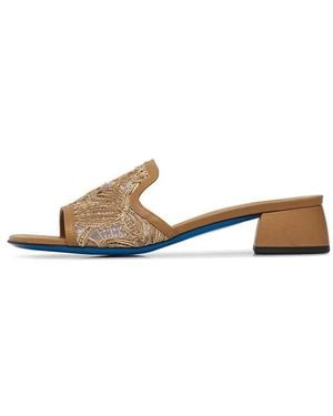 Loriblu Heeled Mules - Blanco