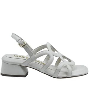 Janet & Janet High Heel Sandals - Metallic