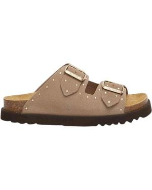Scholl Sliders - Marrone