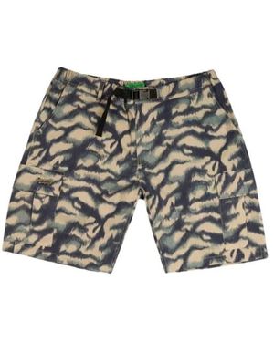 GARMENT WORKSHOP Camouflage Cargo Shorts - Grau