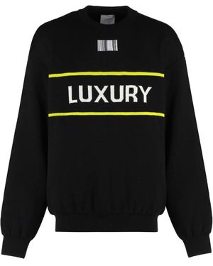 Vetements Round-Neck Knitwear - Negro
