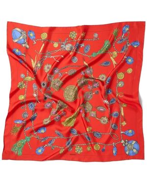Versace Silky Scarves - Rouge