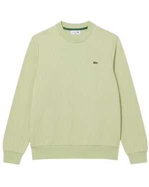 Lacoste Hoodies & Sweatvesten ,Groen ,Katoen Sweatshirt