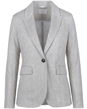 Circolo 1901 Single-Breasted Herringbone Jas - Grijs