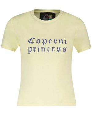 Coperni Prinzessin Baumwoll T-Shirt - Gelb