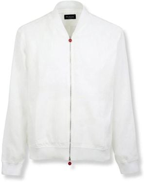 Kiton Bomber Jackets - White