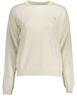 U.S. POLO ASSN. Round-Neck Knitwear - White