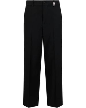 Philipp Plein Straight Trousers - Negro