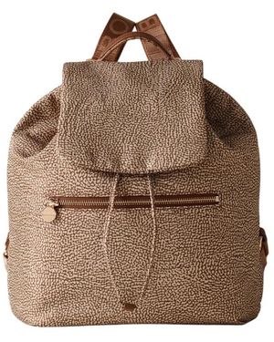Borbonese Eco Line Rucksack Mittel - Braun
