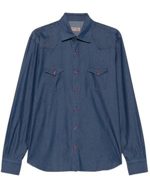 Barba Napoli Denim Shirts - Blu