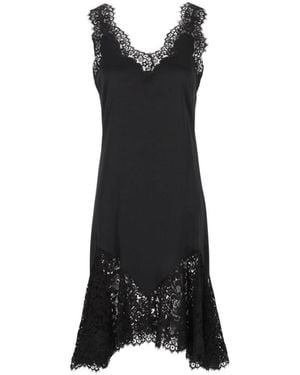 Stella McCartney Kleedjes ,Zwart ,Jurk Met Kanten Details