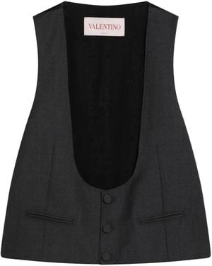 Valentino Suit Vests - Black