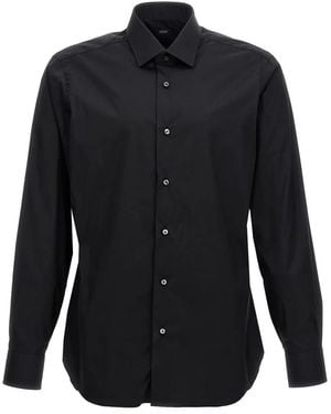 Barba Napoli Casual Shirts - Black