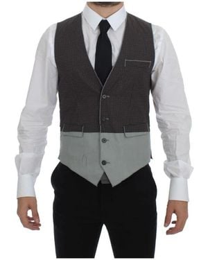 Dolce & Gabbana Twotone Vest - Grijs