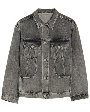 Holzweiler Jassen ,Grijs ,Denim Moderne Denimjack Met Klassieke Uitstraling