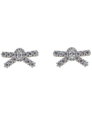 YVMIN Accessoires ,Grijs ,Metallic Bow Earrings