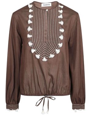 True Royal Blouses - Bruin