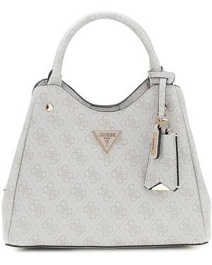 Guess Meridian Monogram Handtas Met Handvat - Grijs