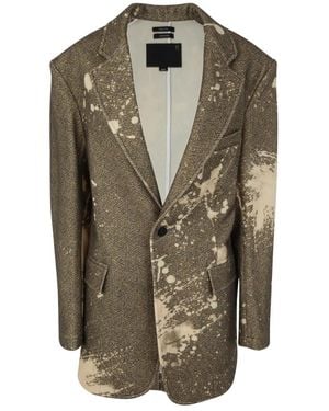 R13 Oversized Ragged Blazer - Groen