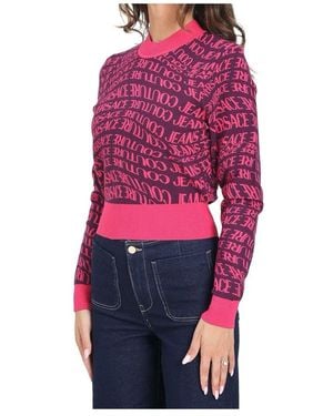 Versace Jeans Couture Round-Neck Knitwear - Rosa