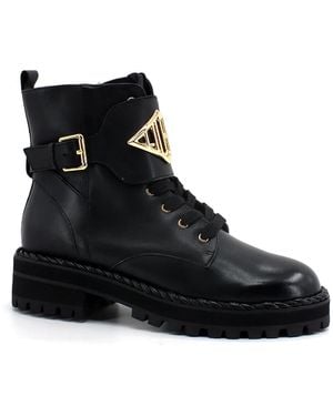 Liu Jo Lace-Up Boots - Black