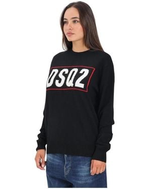 DSquared² Round-Neck Knitwear - Noir
