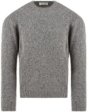 FILIPPO DE LAURENTIIS Round-Neck Knitwear - Grey