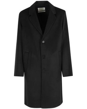 Amaranto Single-Breasted Coats - Black