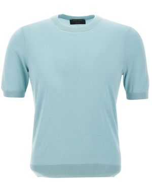 Gran Sasso Round-Neck Knitwear - Blue