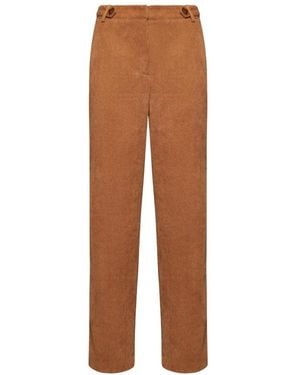Silvian Heach Straight Trousers - Marrone