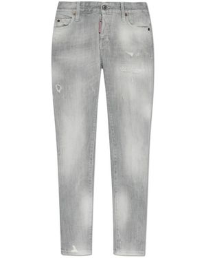 DSquared² Brushed Wash Skinny Jeans - Grijs