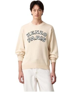 KENZO Round-Neck Knitwear - Neutro