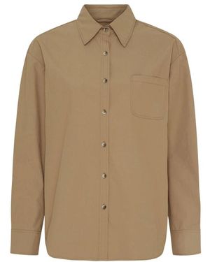 Notyz Stijlvol Katoenen Shirt - Naturel