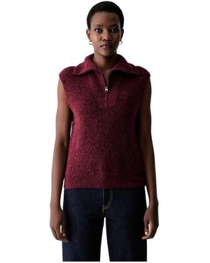 Mos Mosh Truien & Vesten ,Rood ,Wol Gebreid Vest