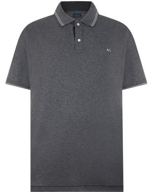 Paul & Shark Tops ,Grijs ,Katoen Polo Shirt