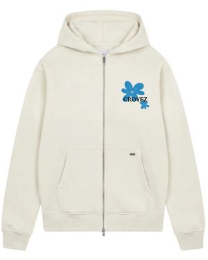 Croyez Botanique Zip Hoodie - Weiß