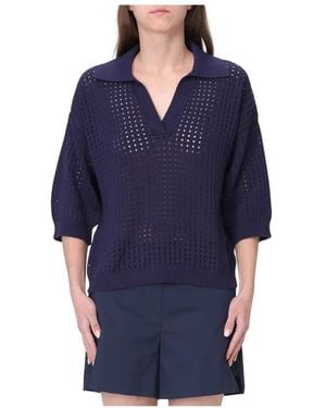 Kangra V-Neck Knitwear - Blue